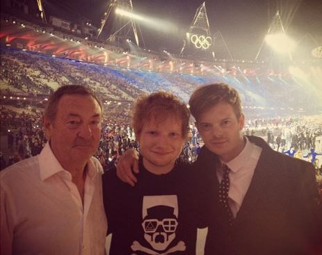 Imogen Sheeran's husband with her son Ed and Matthew.